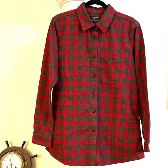NWT Gift Ready! Filson Alaskan Guide Shirt Heavyweight Flannel Women’s XL - Picture 8 of 12